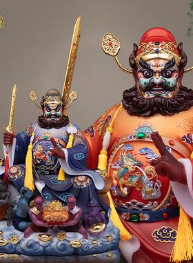 钟馗天师神像招财摆件汉白玉中式