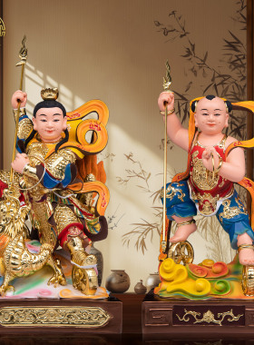 树脂哪吒三太子神像家用客厅摆件