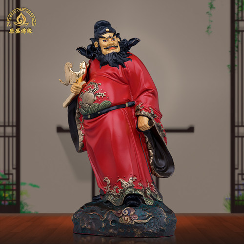 祥狮纯铜复古客厅钟馗天师神像