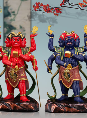 太岁统领殷元帅神像树脂家居摆件