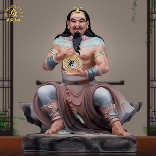 伏羲大帝神像汉白玉人皇像三皇五帝女娲神农人文始祖八卦祖师摆件