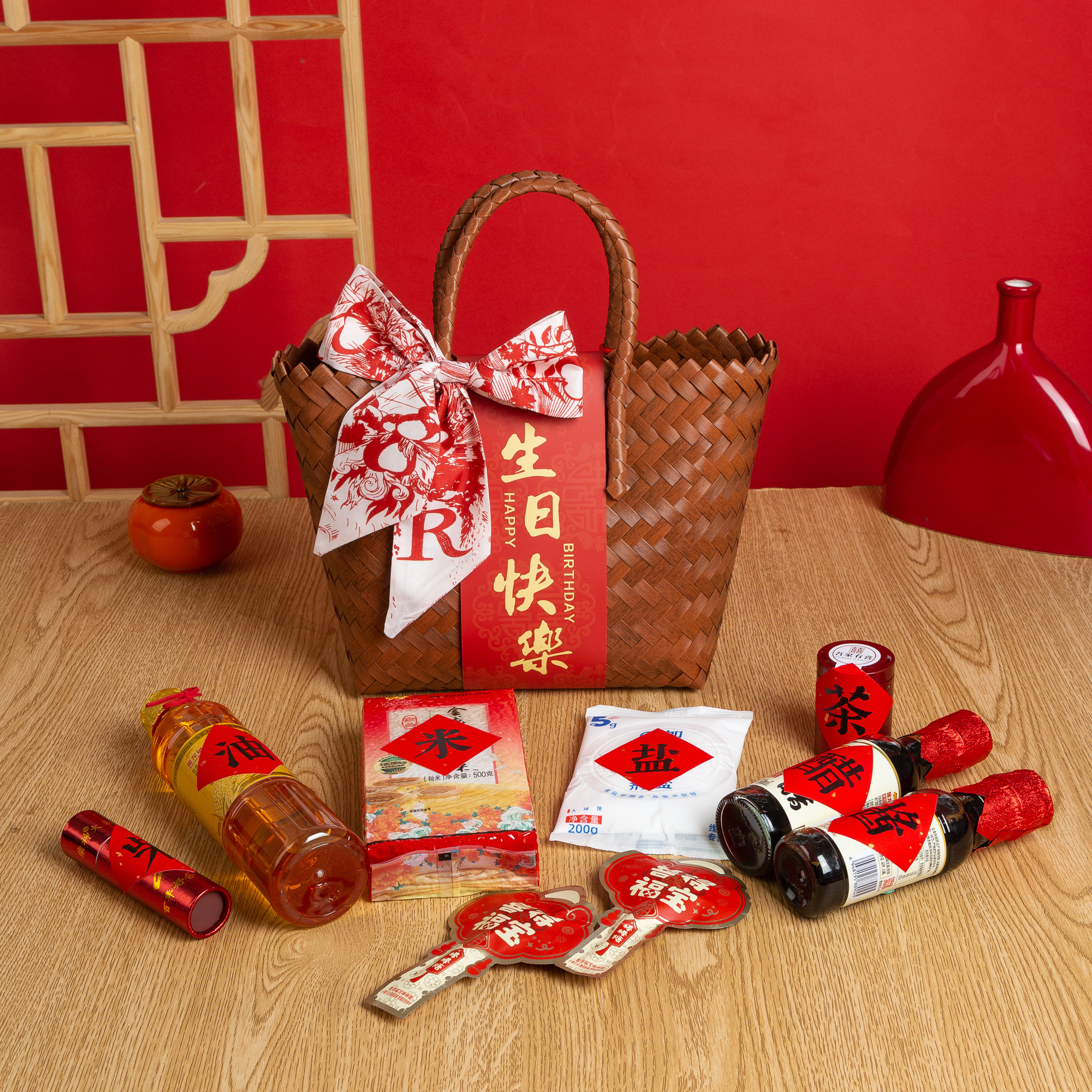宝宝生日礼柴米油盐酱醋茶伴手礼百日十周岁礼通用新创意实用礼品