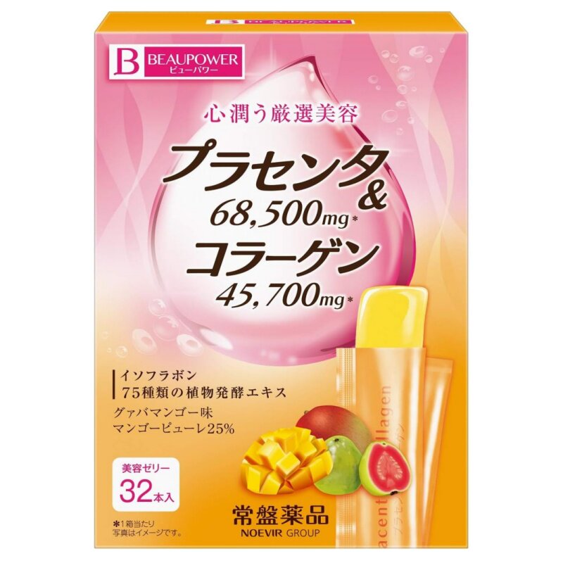 日本代购常盘药品 蛋白聚糖低分子胶原蛋白果冻葡萄柚味