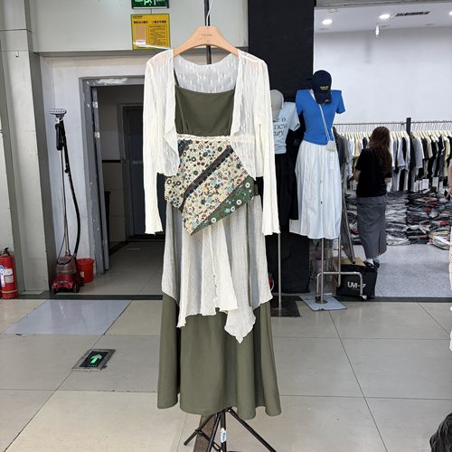 民族风植物印花吊带开衫半身裙三件套女2026夏季新款松弛感套装潮