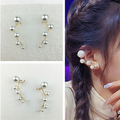 心动的信号珍珠法式风同款耳环
