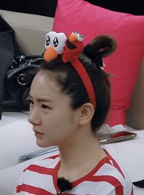 小两口芝麻街洗脸发带戚薇同款