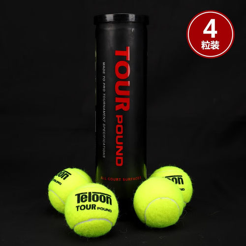 天龙（Teloon） 网球比赛训练习用球桶装P4高弹耐磨 POUND TOUR