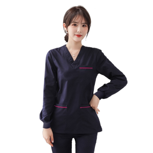 新款韩式洗手衣短袖医生口腔医师女美容院工作服套装刷手服护士服