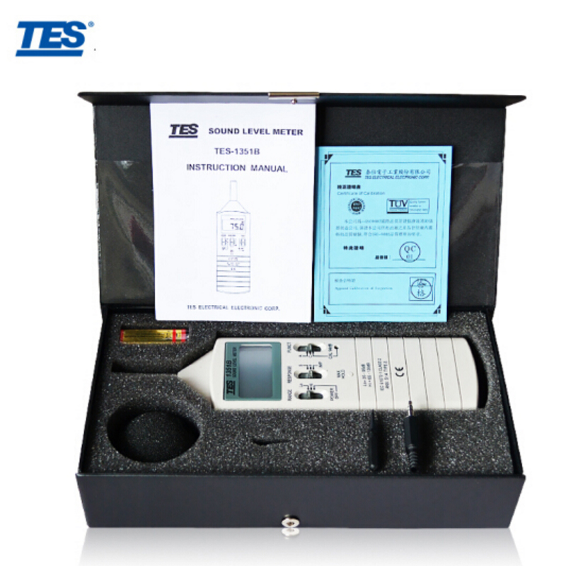 台湾泰仕TES-1351B噪音计声级计分贝计仪高精度音量测量