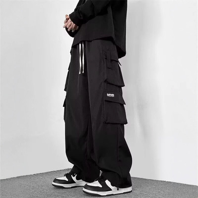 美式机能多口袋工装裤男生潮牌