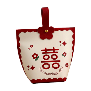 2026婚礼伴手礼糖盒结婚喜糖盒子糖果礼盒装空盒手提订婚喜糖袋子