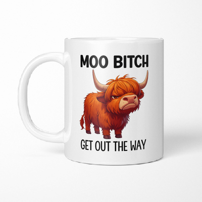 MOOBITCH卡通牛陶瓷马克杯