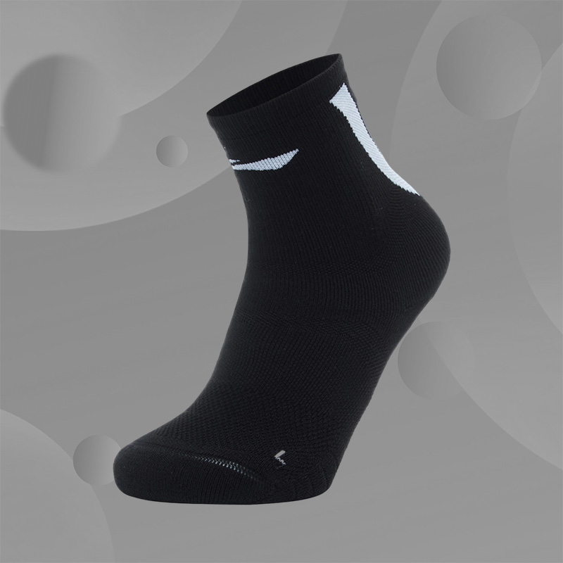 Lining/李宁正品男大童篮球系列休闲运动透气耐磨中筒袜YWTS047