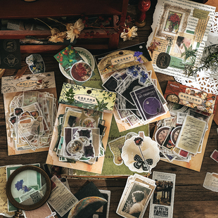 infeel.me双材质素材包 曾经如是 复古海报边框宇宙天体手账装饰