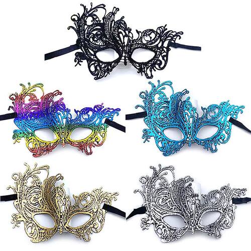 Halloween Half Face Mask Luxury Masquerade Women Dress Chris