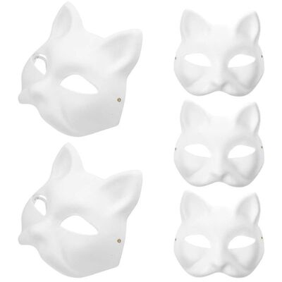 New Packaging Masquerade Mask Halloween Party Mask DIY Foxes