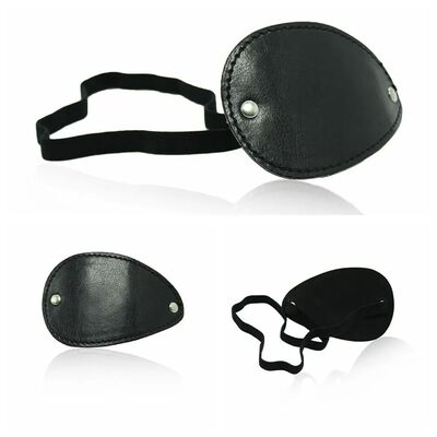 Cosplay Pirate Leather Eye Patch Cover Steampunk Blindfold E