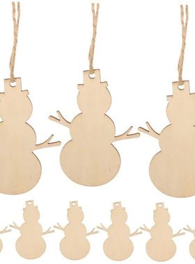 10pcs Christmas Tree DIY Ornaments for Home Paintable Christ