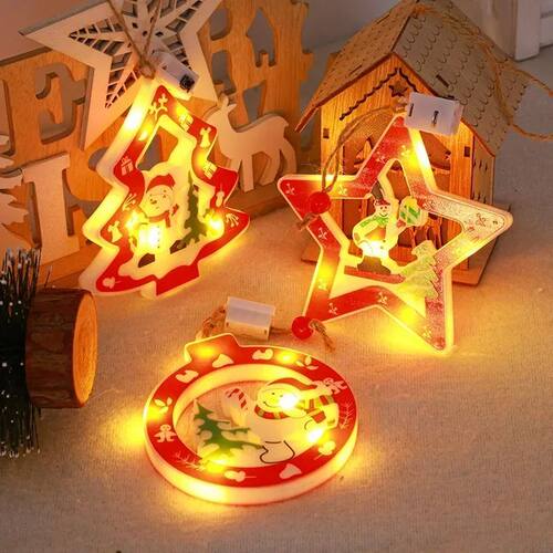 Christmas Tree Light String Window Lamp Hanging Ornament San