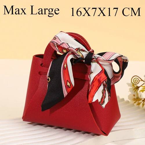 Distribute Leather Gift Bags Wedding Favour Bag for Guest Mi