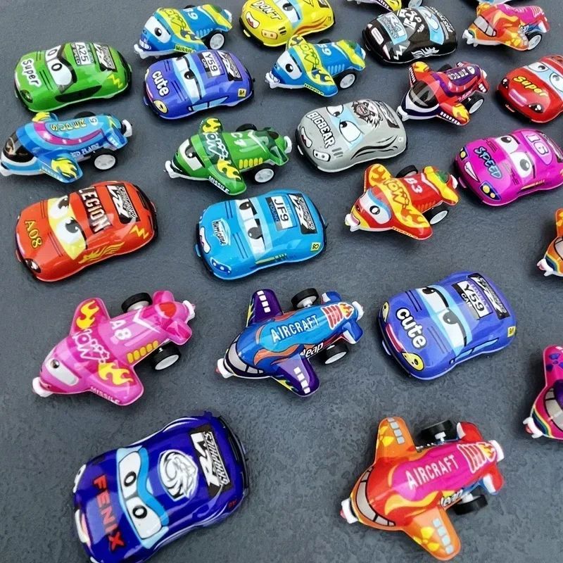 20Pcs Mini PVC Pull Back Car Plane Toy For Kids Birthday Par