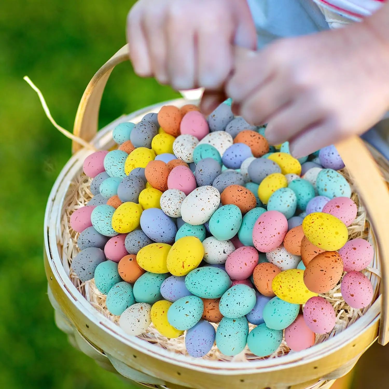 50/100pcs Foam Easter Eggs Colorful Foam Eggs Bird Pigeon Eg
