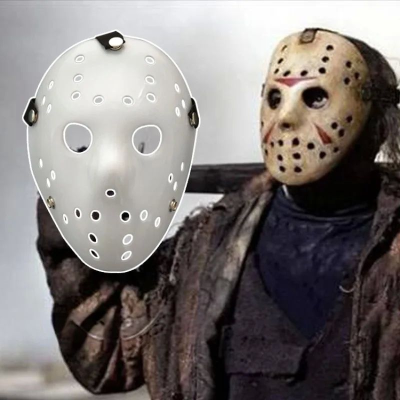 Mask New Freddy vs Jason Horror Fun Mask All White Pure Whit