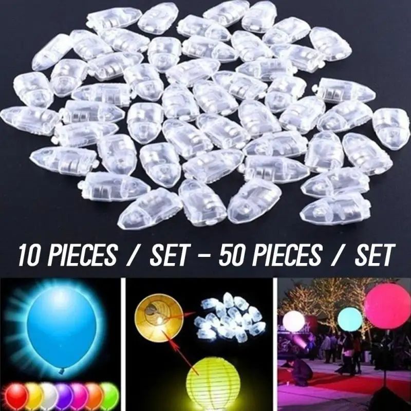 50PCS Balloon LED Flash Luminous Lamps High Bright Balloon D