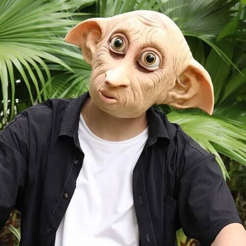 Dobby Mask Cosplay Chamber Haunted House Carnival Fancy Cost