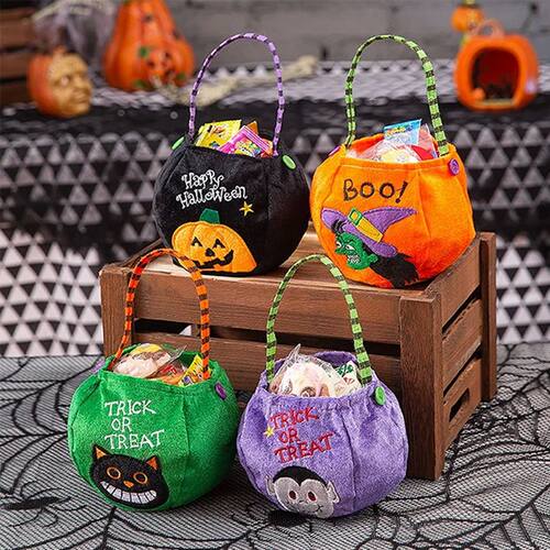 New Halloween Candy Bag Decorative Portable Pumpkin Handbag