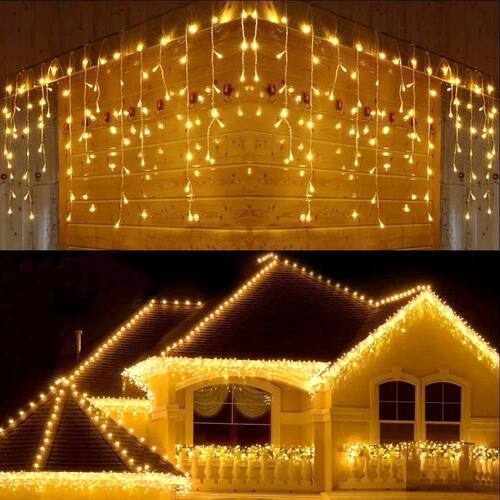 Christmas Lights Led Curtain Icicle String Lights 5M Droop 0