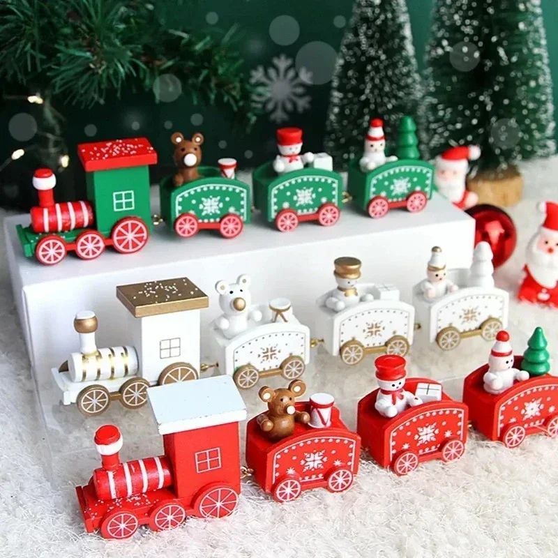 Plastic Train Ornament/ 4 Knot Hand-assembled Train Toy for