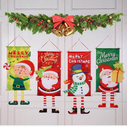 Christmas Hanging Flag Banner Christmas Decoration For Home