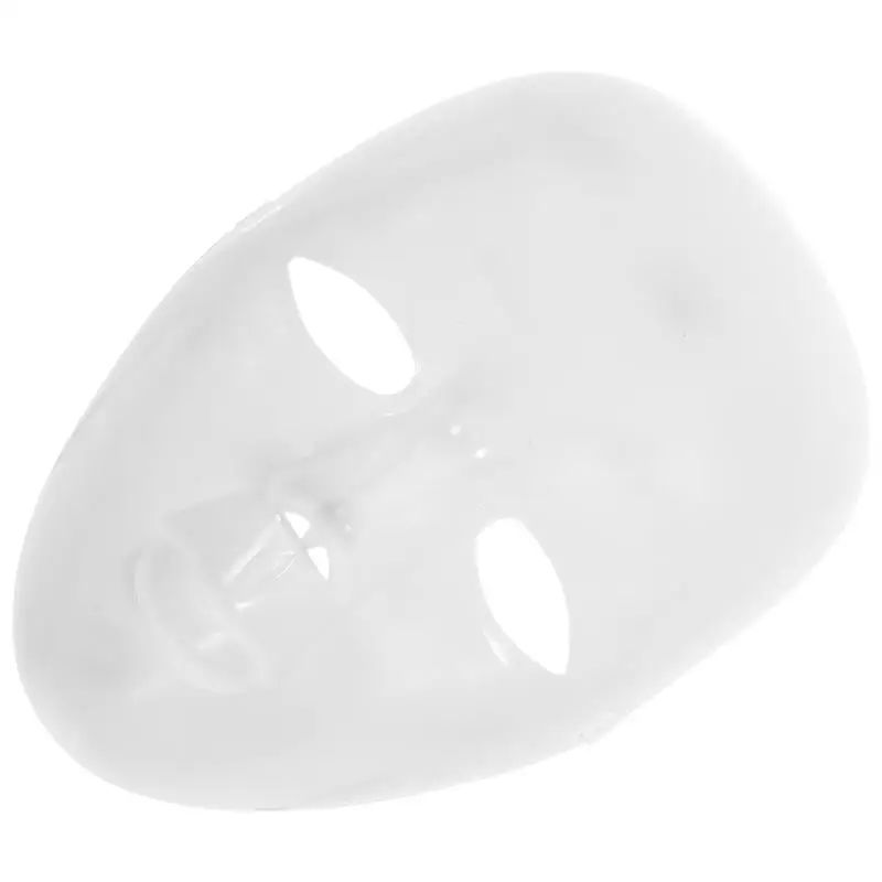 1pc White Plastic Human Face Mask Graffiti Blank Mask Hallow