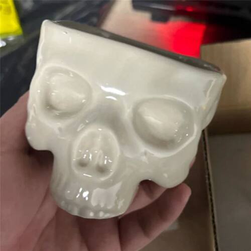 Practical-Retro Tabletop Decoration Porcelain Gothic Skull P