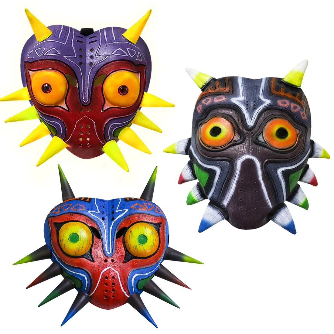 The Legend of Zelda Majora Led Mask Game Cosplay Latex Face