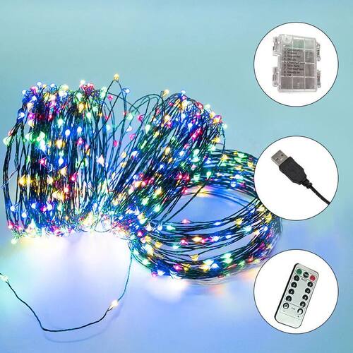 10m LED String Light Green Wire Fairy Lights Christmas Garla