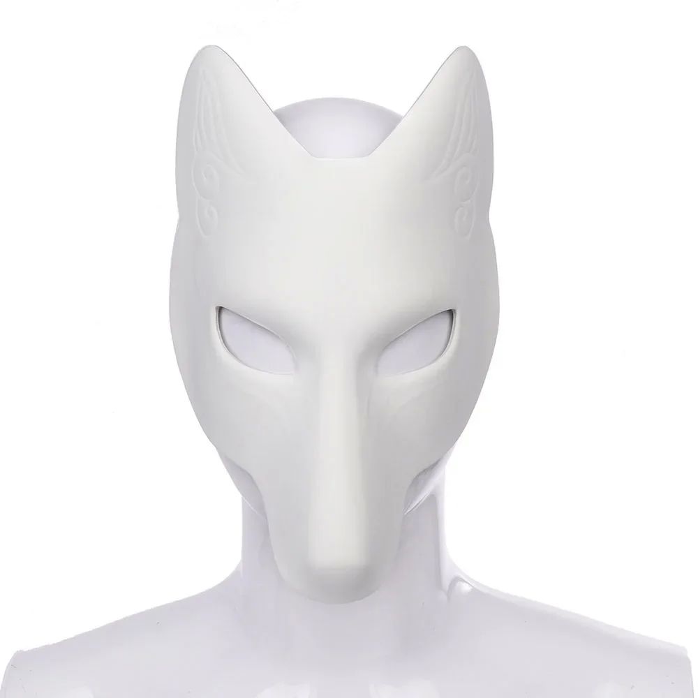 Japanese Pu Leather Foxes Masks Anime Cosplay Halloween Part