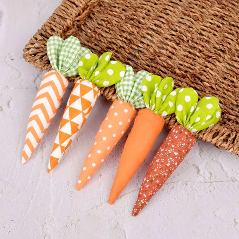 Easter Day Simulated Carrots Bunny Fabric Art Carrot Creativ