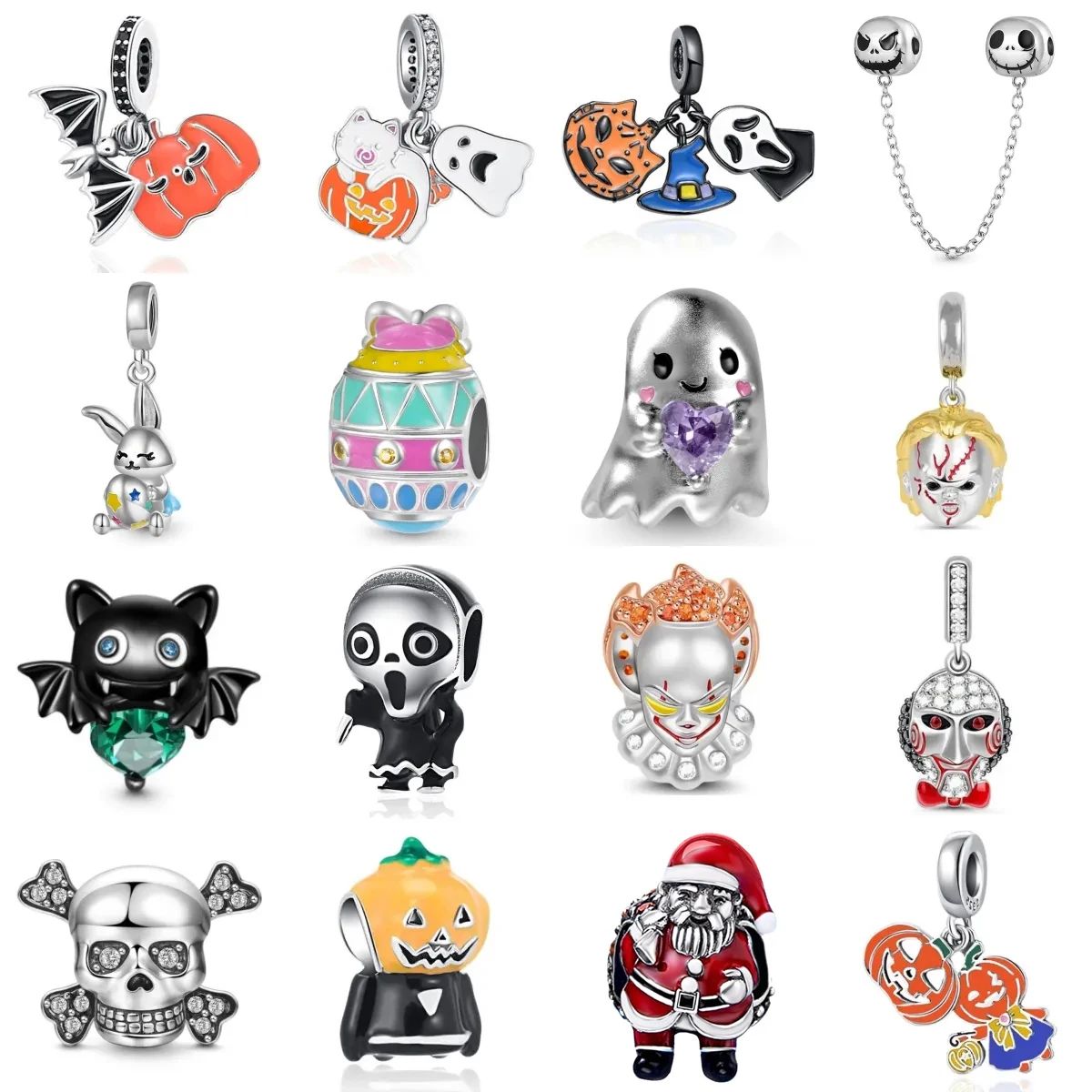 New Halloween Easter Bunny Daemon Dangle Charm Charms Fit Pa
