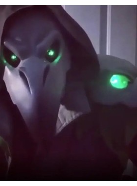 Punk Crow Mask Costume Reaper Nevermore Black Skin for Overw