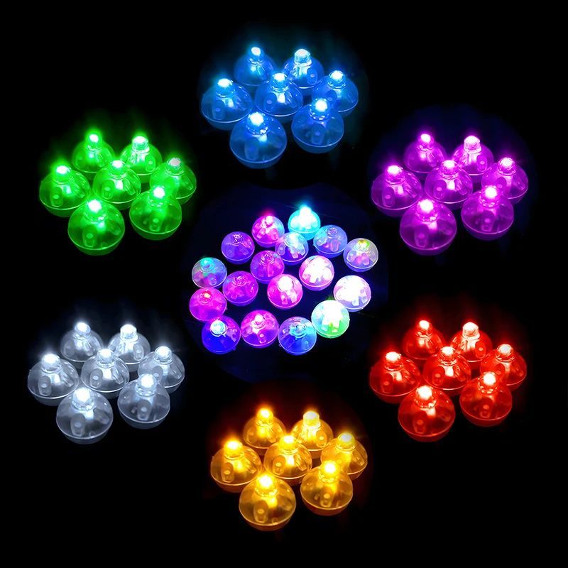 20/50/100Pcs Small Round Ball Light Tumbler Ball Switch LED