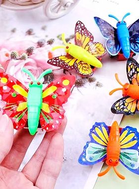 12Pcs Color Cartoon Butterfly Pull Back Car Children Birthda