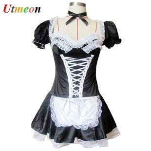 Halloween Lingerie Women French Sexy Big Cosplay Maid size