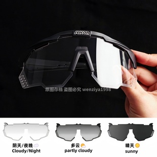 SCICON环意KUNKEN炫彩变色波加查环法公路同款骑行眼镜近视可戴