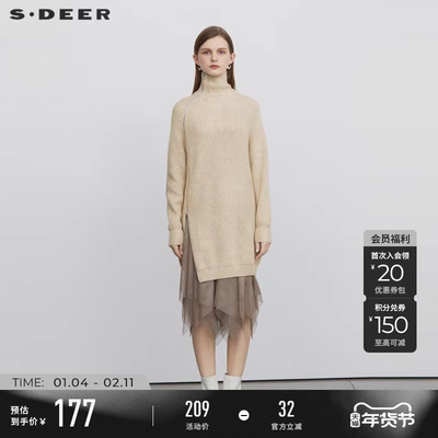 s.deer连衣裙圣迪奥高领