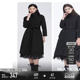 sdeer圣迪奥冬季 千金毛呢大衣S20481801 女休闲立领收腰中长款