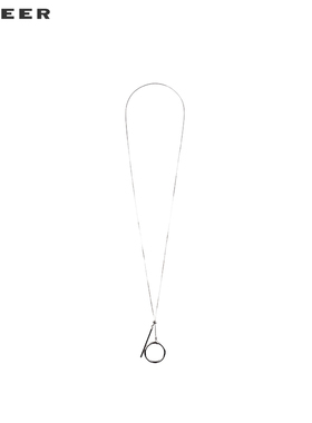 sdeer简约休闲几何吊坠项链