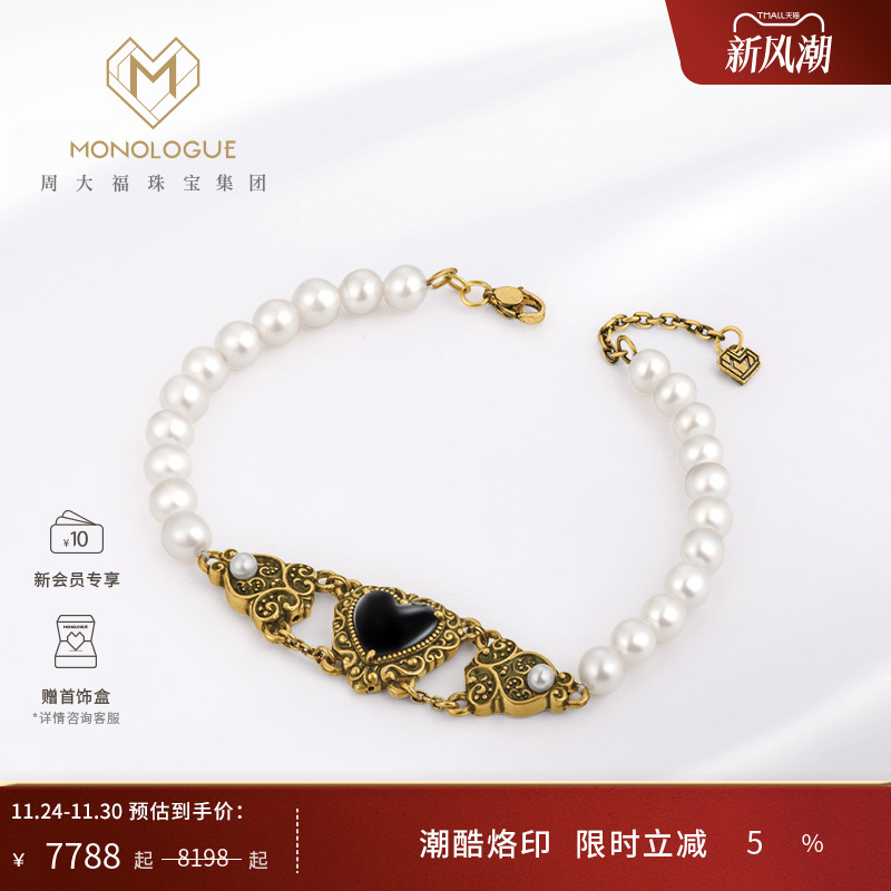 MONOLOGUE大英博物复古黄金手链