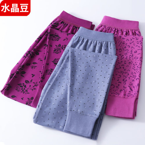 女士秋裤妈妈保暖裤纯棉老人衬裤